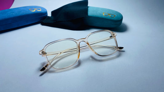 Premium Anti-Blue Light Transparent Square Glasses – Unisex Computer Eyewear(BB-01)