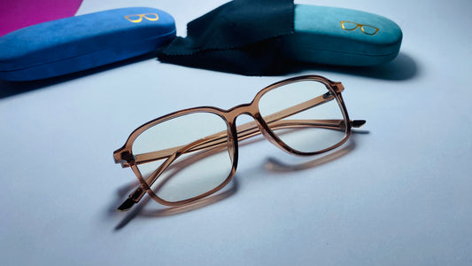 Ultimate Blue Light Blocking Transparent Frames – Unisex Square Eyeglasses (Model - BB01)