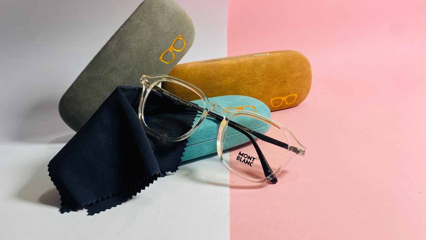 Montblanc Transparent Acetate Eyeglasses