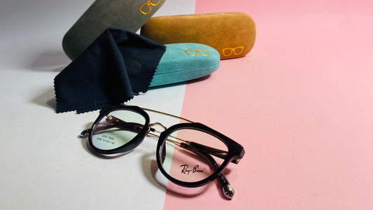 Ray-Ban Black & Gold Acetate Eyeglasses